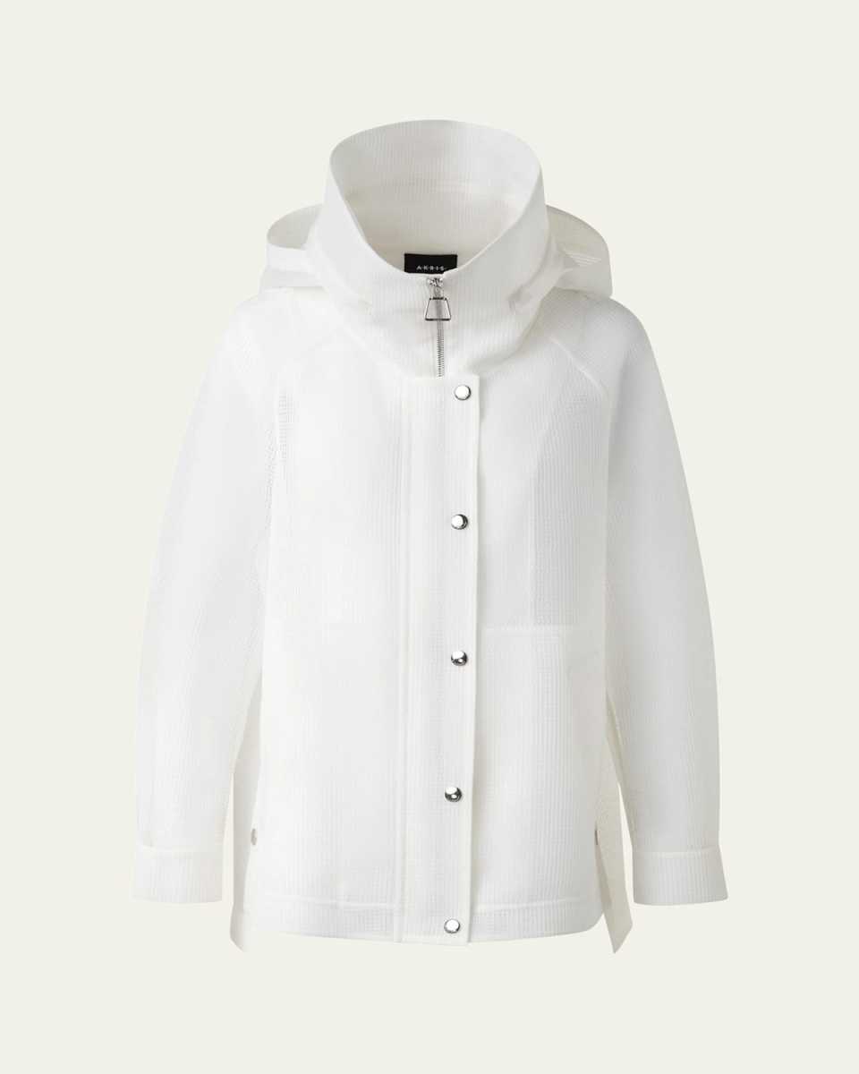 Palina Double Layer Techno Grid Parka